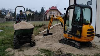 minikoparka JCB i wozidło terex w akcji. Zapraszamy do współpracy 600 185 840