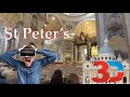 St Peter's Basilica 3D Tour, VR180 4K - Vatican City, Rome, Italy - Basilica San Pietro - Interior