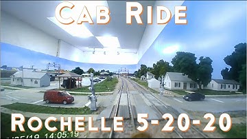 Cab Ride Video thru completed Rochelle. Model Train Layout Built for Operations and Realism S2020E22