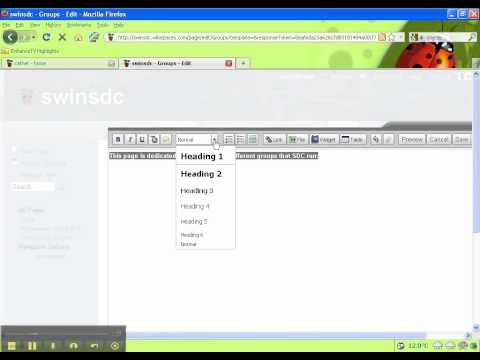 wikispaces- how to create a page and upload documents.mp4