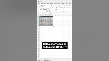 Ajustar Linhas e Colunas Automaticamente no Excel | #shorts