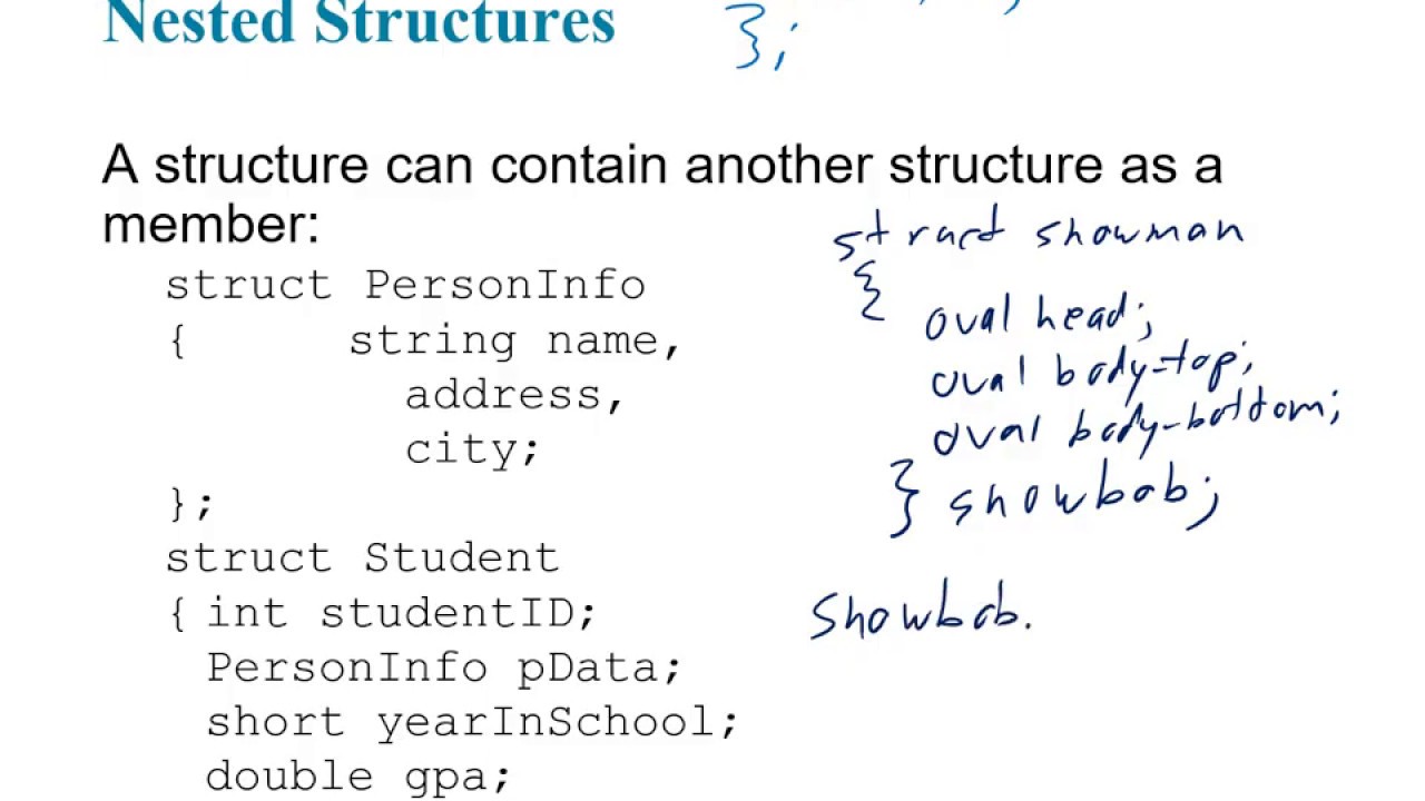 Gaddis C++ Chapter 11 - Struct's and Enum's - YouTube