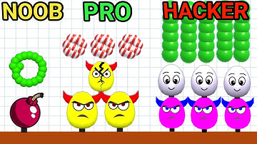 Draw To Smash: Logic puzzle - Level 107/163 | Satisfying ASMR Gameplay (Infinity, Draw 2 Save)