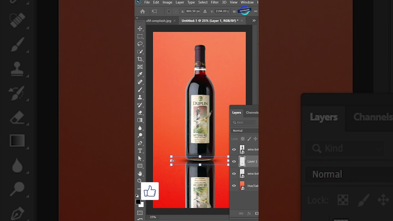 Create Realistic Reflection in Photoshop  