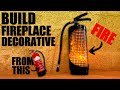 How I Turned a Fire Extinguisher Into a Decorative Fireplace