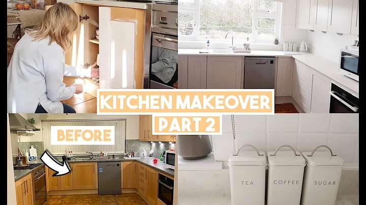 KITCHEN MAKEOVER ON A BUDGET PART 2 | PAINTING THE...