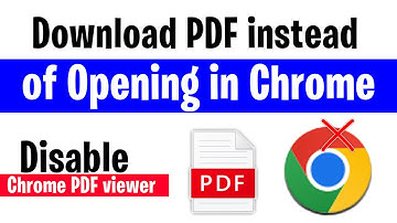 How To Download PDF instead of opening in browser Chrome | How To Download PDF File Without Opening