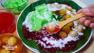 BUBUR SUMSUM PANDAN CANDIL MUTIARA | BUBUR SRINTIL | JAJANAN TRADISIONAL JENANG GRENDUL CAMPUR