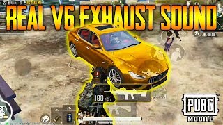 PUBG Mobile Real V6 SOUND ON MASERATI GHIBLI SKIN on DACIA | New HORN + EXHAUST Sound !!!