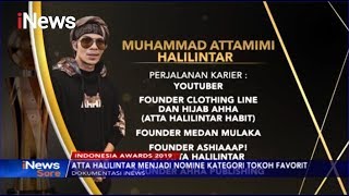 Atta Halilintar Menjadi Nomine Kategori Tokoh Favorit di Indonesia Awards 2019 - iNews Sore 30/09