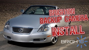 2004 Lexus SC430 Beat Sonic W/ BRIGH10N License Plate Backup Camera