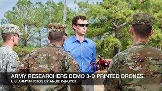 Army researchers demonstrate 3-D printed drones