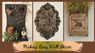 Making A Primitive Peg Rack And Other Wall Decor