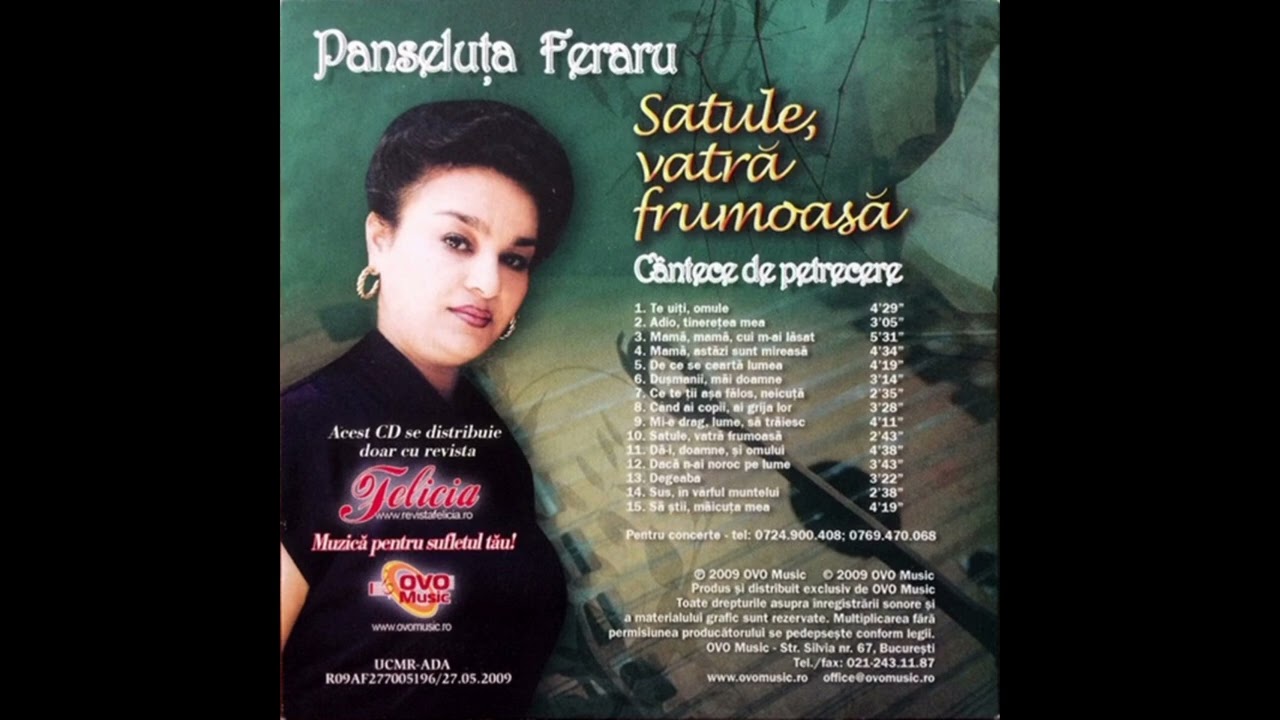 Panseluța Feraru - De ce se ceartă lume 
