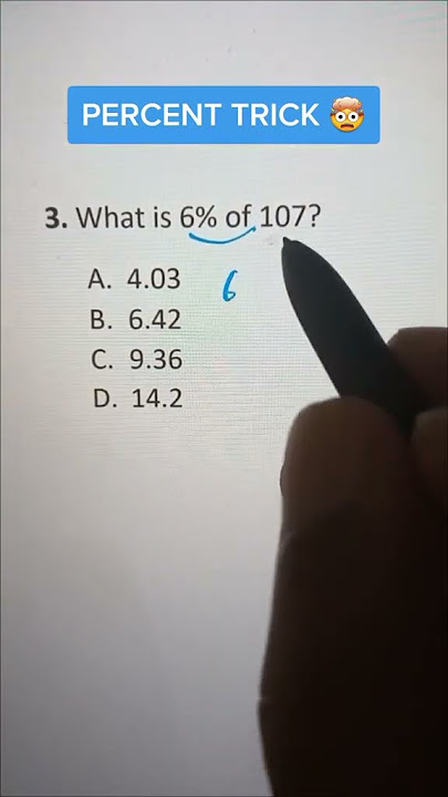 Best Percent Hack - How find Percents Shortcut