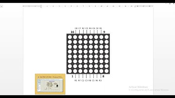 MATRIZ LED 8X8 ACTIVADA CON EL PIC_18F4550