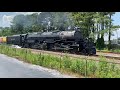 Big Boy steam engine 4014 coming through Little Rock, Arkansas crossing at 65th street.