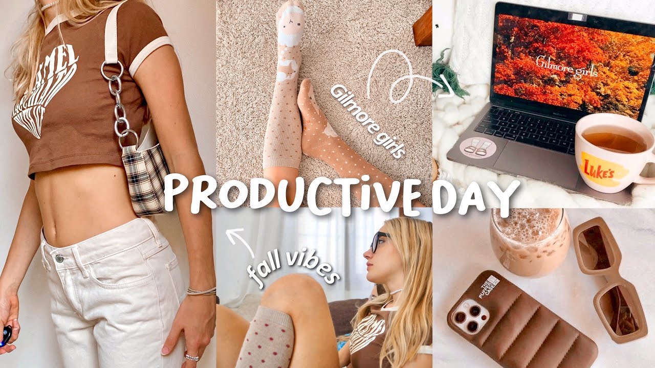PRODUCTIVE DAY IN MY LIFE | fall vibes, cooking and netflix 🍂🐿🥐 - YouTube