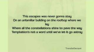 Architecture in Helsinki - Escapee LYRICS ON SCREEN