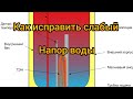 Как исправить слабый напор воды из водонагревателя