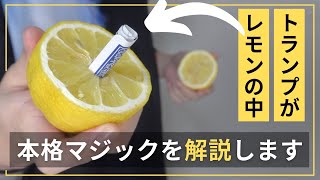 【神回】レモンを使った本格カードマジック【種明かし】