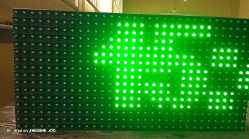 DIY Arduino LED Matrix Clock in Action