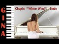 Etüde " Winter Wind / Sturm " Op. 25 Nr. 11 a-moll  - Frédéric Chopin - Piano by Gina