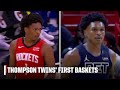 WELCOME TWINS 💪 Amen and Ausar Thompson make their FIRST BUCKETS in the NBA | NBA on ESPN