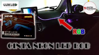 Hilo de Neon LED RGB para tablero (salpicadero) - LUXLED - #kobo #neon #rgb #distriexpress