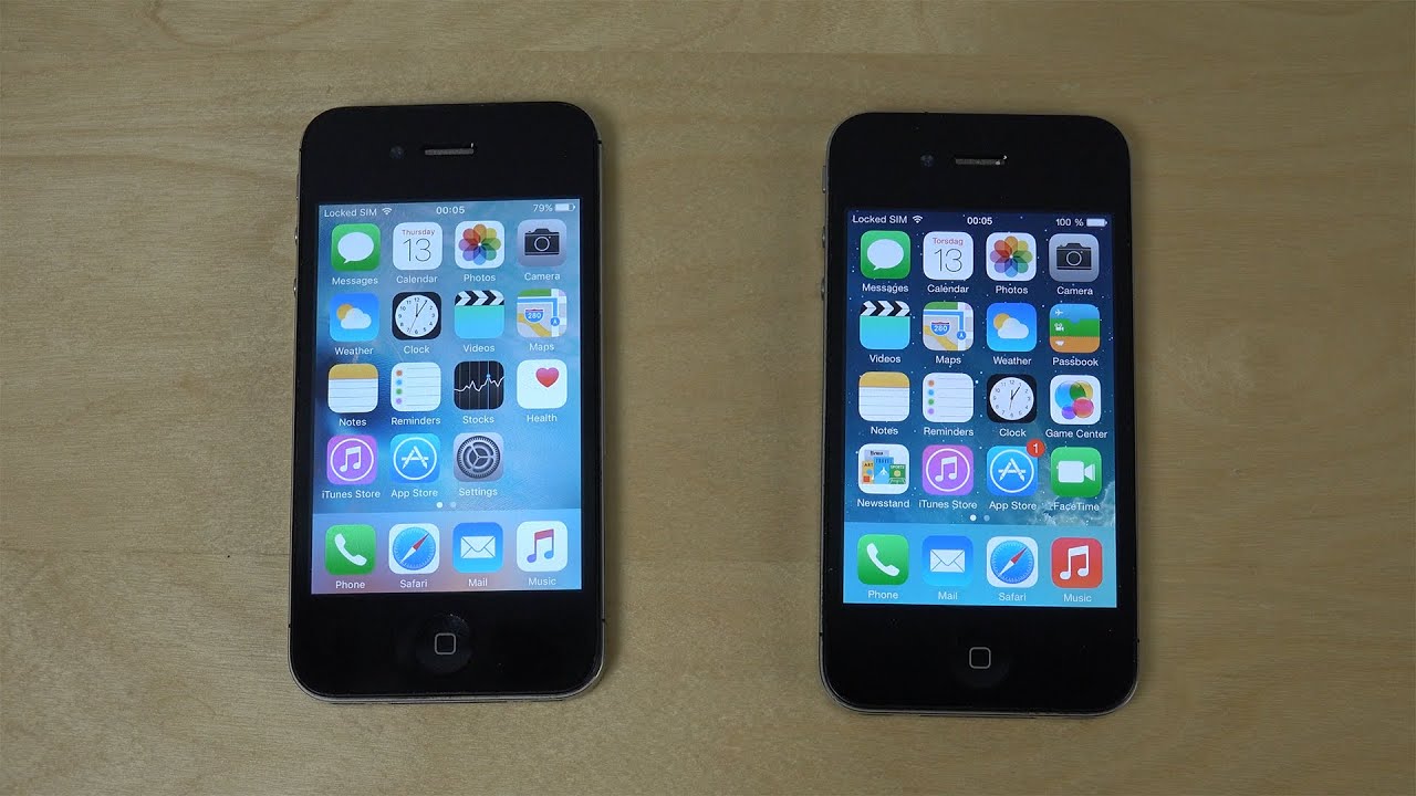 Iphone 4s Ios 9 Beta 5 Vs Iphone 4 Ios 7 App Opening Speed Test Youtube