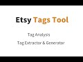Etsy™ Tags Tool for EtsyHunt