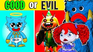 Good or Evil Poppy Playtime Chapter 2 Characters CHALLENGE with Huggy Wuggy