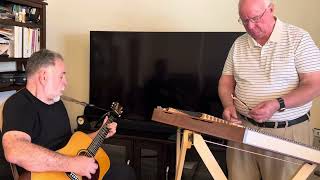 Wayfairing stranger Dave Rietz hammered dulcimer C. Compton guitar