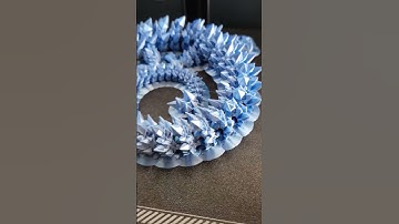 🐉 3D Printed Silk Dragon #3d #3dprint #3dprinted #3dprinter #bambulab #bambulab #filament #shorts