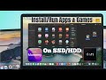Move Apps and Games to External SSD/HDD on M1 Macbook Pro! [Run &amp; Install]