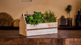 ▶️ Cómo Hacer Macetero con Maderas Recicladas 💡 DIY Wooden Planter