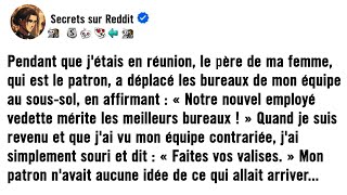 Le père de ma femme, le patron, a relégué mon équipe au sous-sol pour sa recrue « en or ». Il