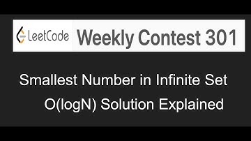 Leetcode Smallest Number in Infinite Set - Weekly contest 301 -  FAANG Hindi Coding Interview