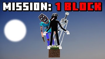 Minecraft One Block, with Every HORROR MOD #2