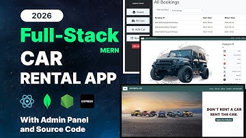Lets Build Full Stack Car Rental Application using the MERN Stack (MongoDB, Express, React, Node.js)