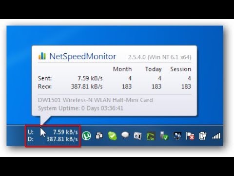 Set up Net Speed Monitor in Windows 10