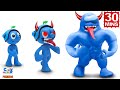 Muscular Monster Impostor In Among Us | Stop Motion Cartoon