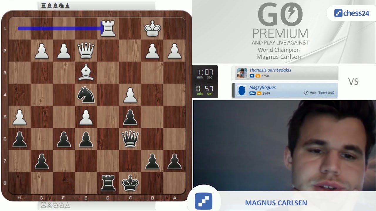 Plans are overrated!  Magnus Carlsen vs. chess24 user KickersFan 