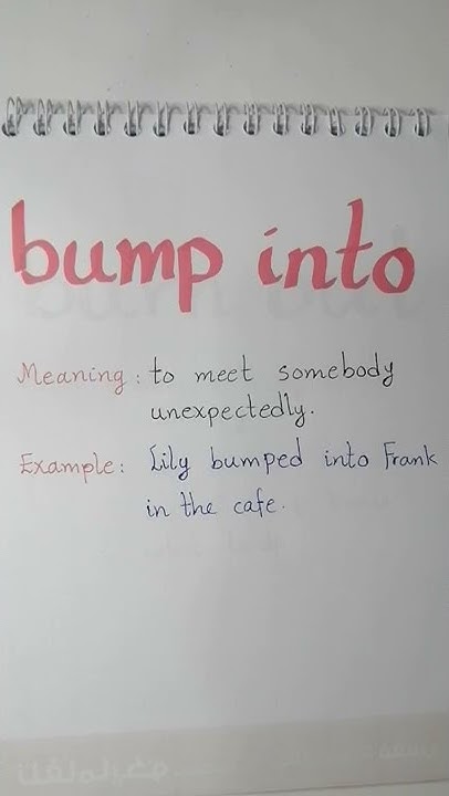 Phrasal Verb bump Into YouTube phrasal-verb-bump-into-youtube