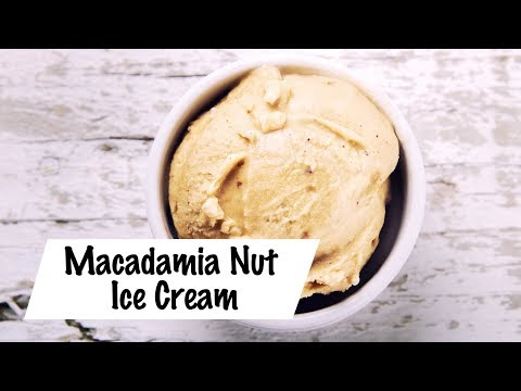 Easy Homemade Macadamia Nut Ice Cream