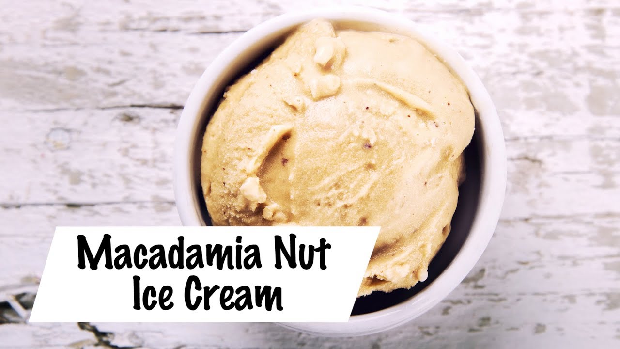 Easy Homemade Macadamia Nut Ice Cream YouTube