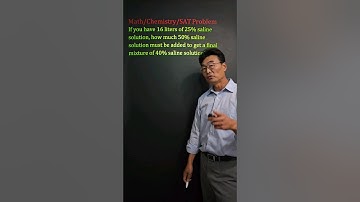 Percent Mixture Problem