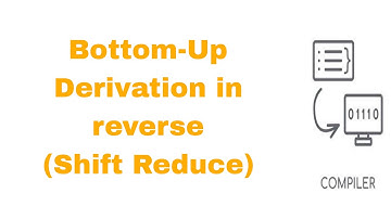 شرح Bottom-up Derivation in reverse (Syntax analysis) | كومبيلر بالعربي