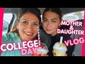 A mother  daughter day at college