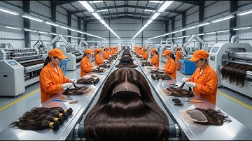Inside the Modern Wig Manufacturing Factory – Full Process | How Human Hair Wigs Are Made